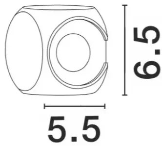 Vonkajšie LED svietidlo Zari B 55 biele