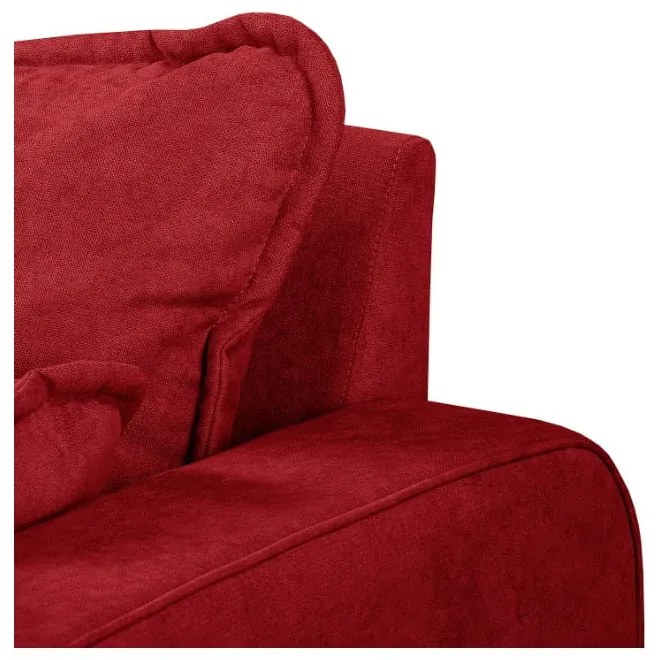 Červená rohová pohovka (ľavý roh) Beata - Ropez