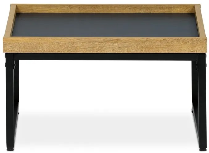 Autronic BONTEC Konferenčný stolík 53x53cm, mdf, dub, CT-612 OAK Farba: Šedá