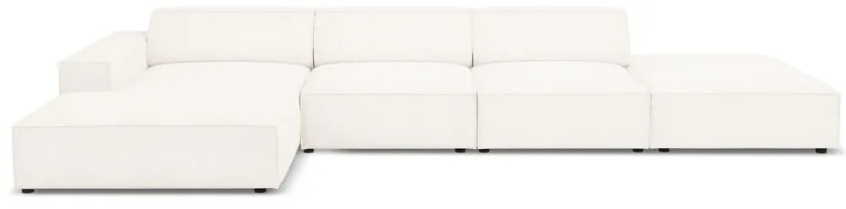 Béžová rohová pohovka z textílie bouclé (ľavý roh) Jodie – Micadoni Home