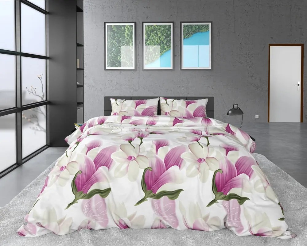 Flanelové obliečky na dvojposteľ Sleeptime Olivia, 200 x 220 cm