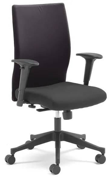 Kancelárska stolička s odnímateľným poťahom MILTON, čierna / čierna