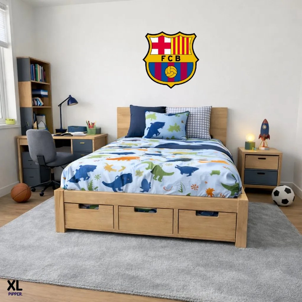 Textilná nálepka na stenu - logo "FC Barcelona" Veľkosť: 60 cm