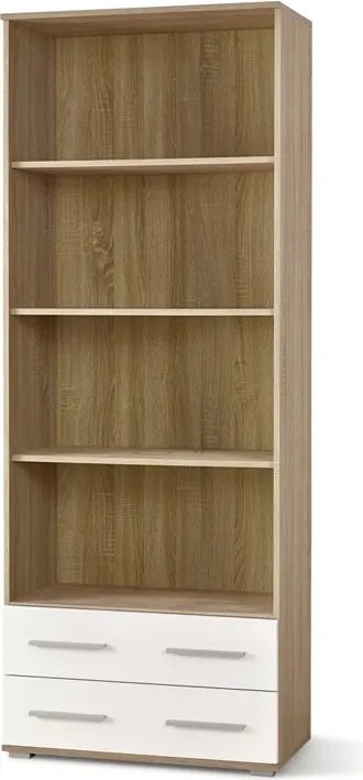 Regál Vida REG-3 (dub sonoma + biela). Vlastná spoľahlivá doprava až k Vám domov. 796272