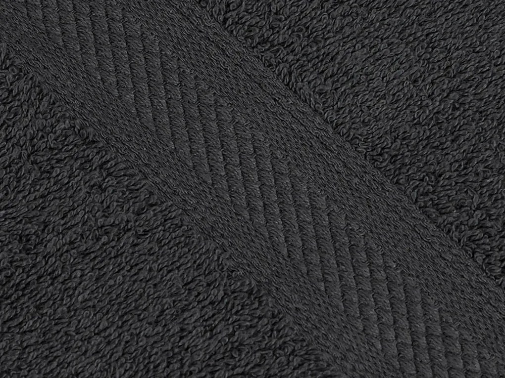 Uterák CLARYSSE ELEGANCE 60x110 cm antracitový, 100% bavlna