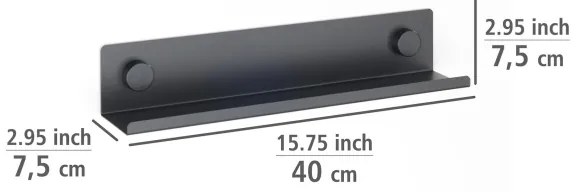 WENKO 71146800 - Korenky JET 40x7,5 cm čierna