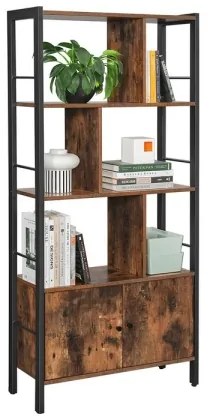 Knižnica NAVARO hnedá/čierna