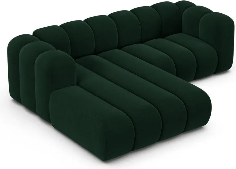 Tmavozelená rohová pohovka (ľavý roh) Lupine – Micadoni Home