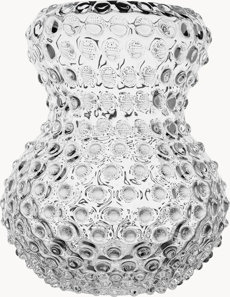 Ručne fúkaná váza Hobnail Birdie, V 20 cm