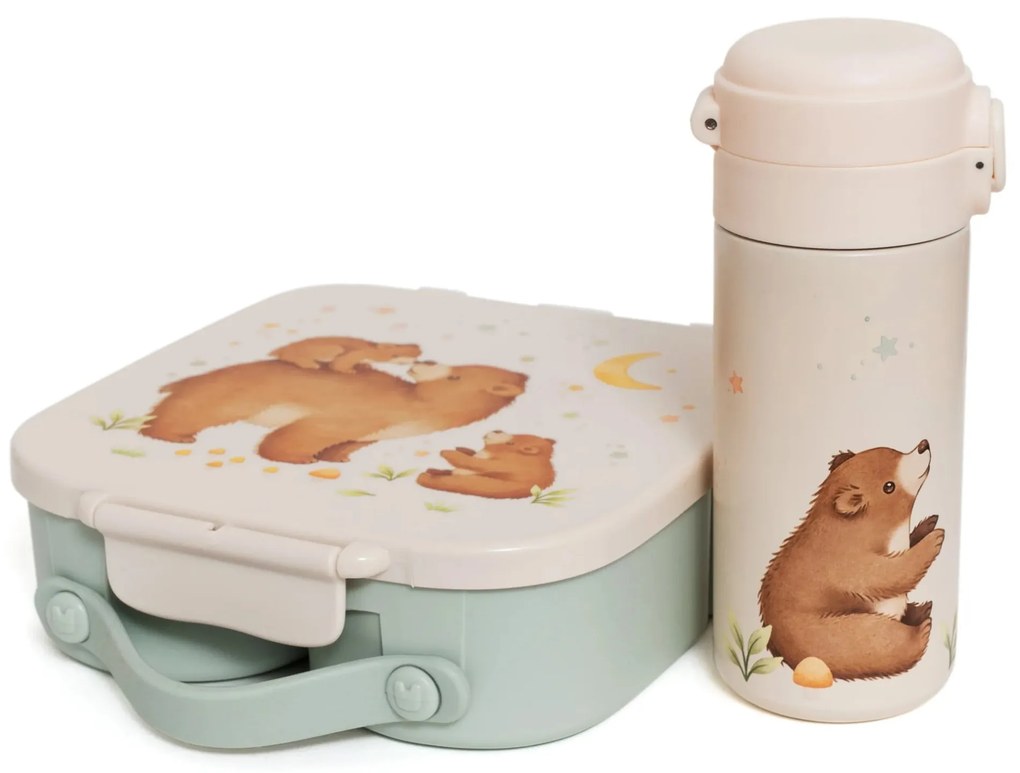 PETIT MONKEY Desiatový box Bento Bears and Stars
