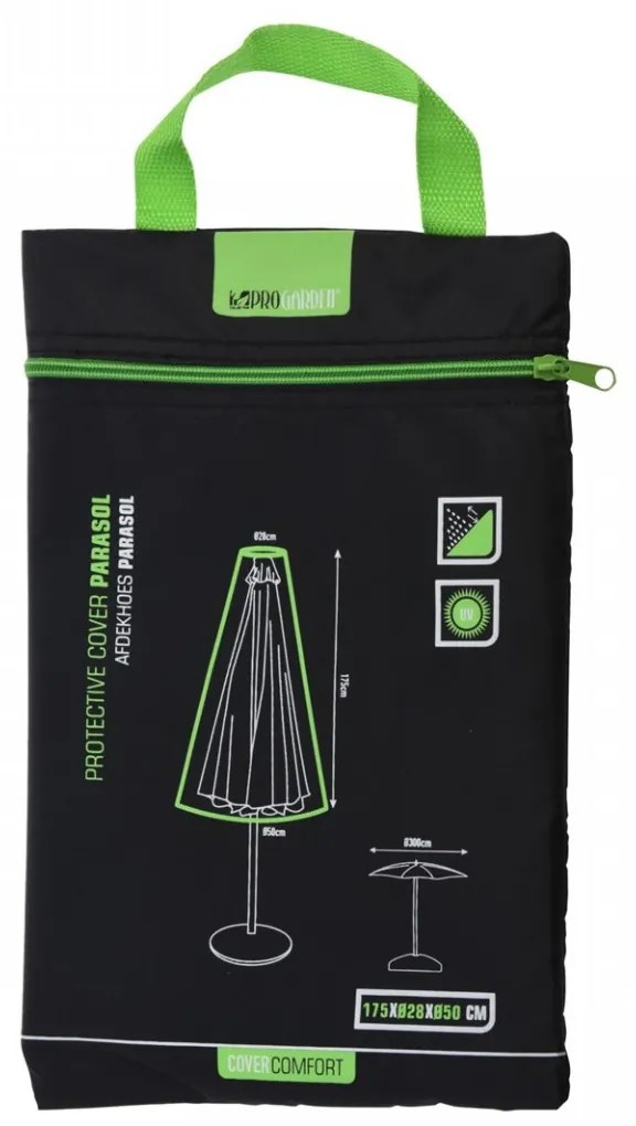 Ochranný obal na záhradný slnečník SUN 175 cm čierny