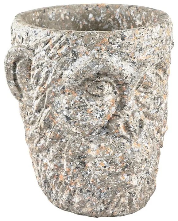 Cementový kvetináč Villa Collection Calbe, výška 22,5 cm