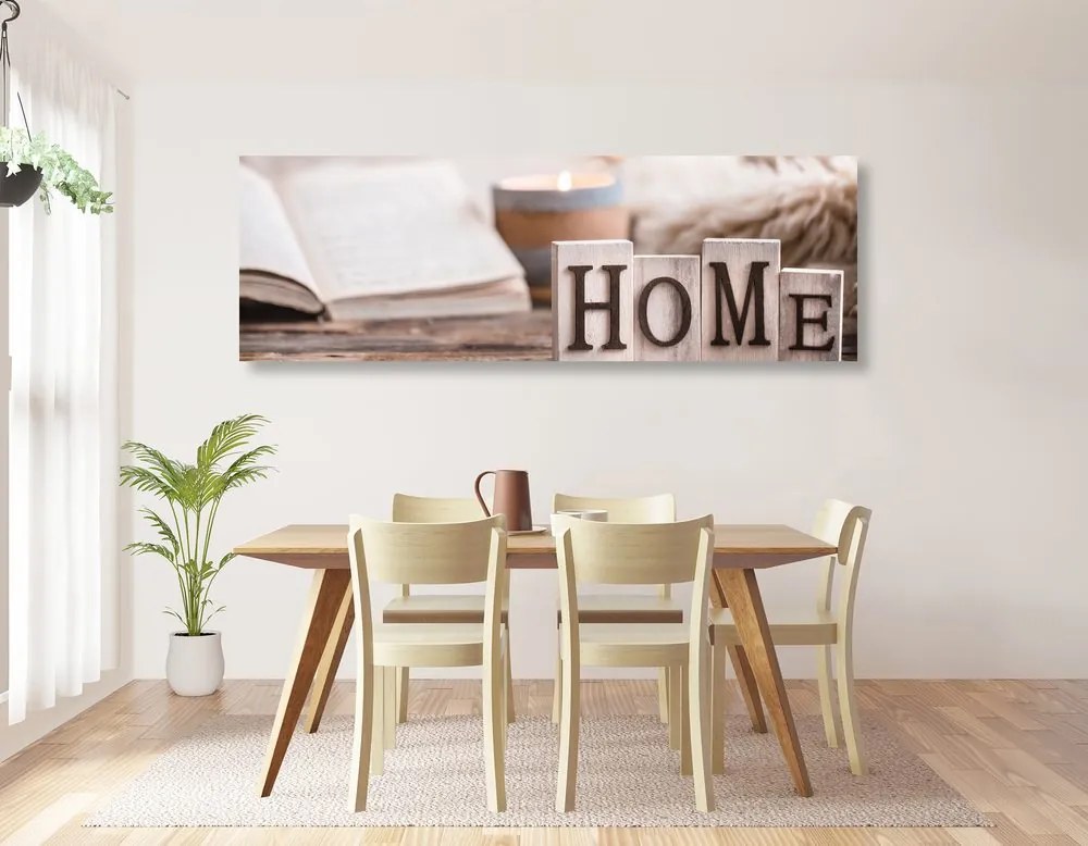 Obraz drevené písmenká s nápisom Home