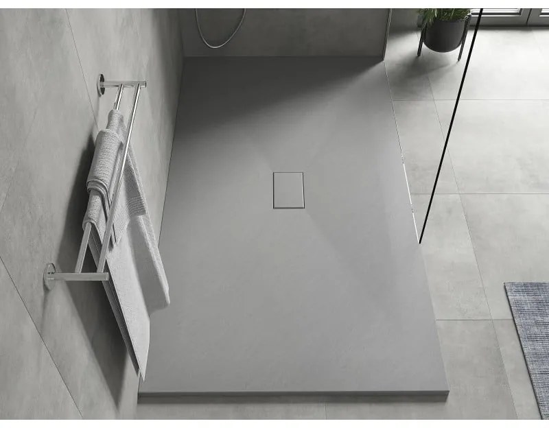 Mexen Hugo, SMC obdĺžniková sprchová vanička 150 x 100 cm, šedá, 42611015