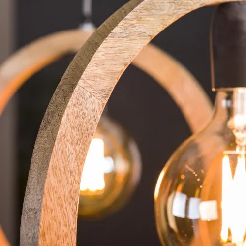 Luster 70-23 3L Round wood Mango - Komfort-nábytok