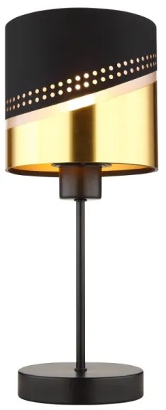 Globo 54046T - Stolná lampa OR 1xE27/40W/230V pr. 16 cm čierna/zlatá