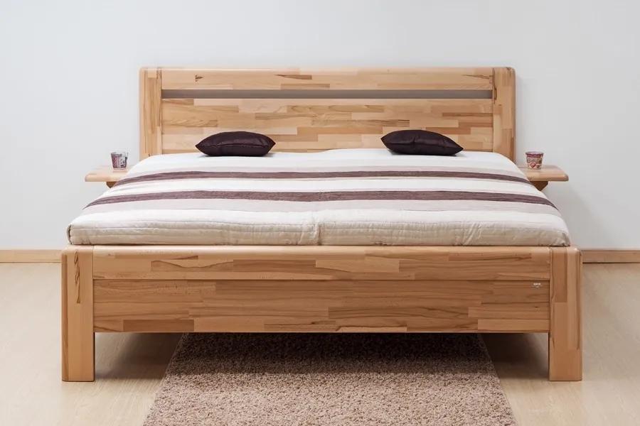 BMB ADRIANA KLASIK - masívna buková posteľ 120 x 200 cm, buk masív