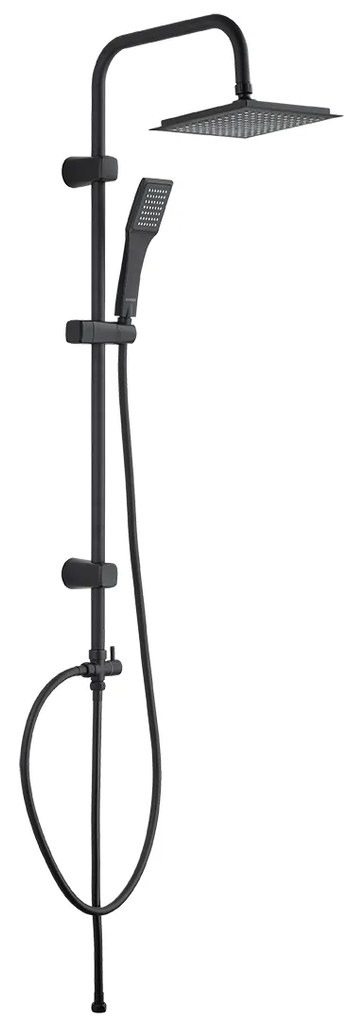 Kuchinox Hiro, sprchový stĺp s hlavovou a ručnou sprchovou hlavicou, čierna matná, LAV-PKH_70KX