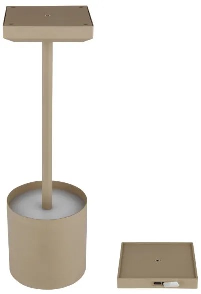 Globo 58487S - LED stmievateľná dotyková nabíjateľná stolová lampa DIXON 1,5 W/5 V 2200 mAh béžová