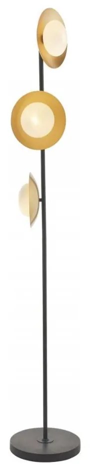 Endon 92039 - Stojacia lampa RUFFLE 3xG9/3W/230V čierna/zlatá