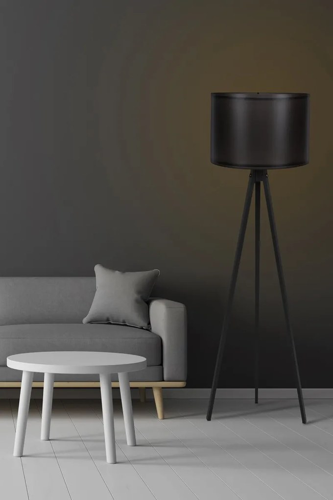 Stojacia lampa Timmy IV čierna