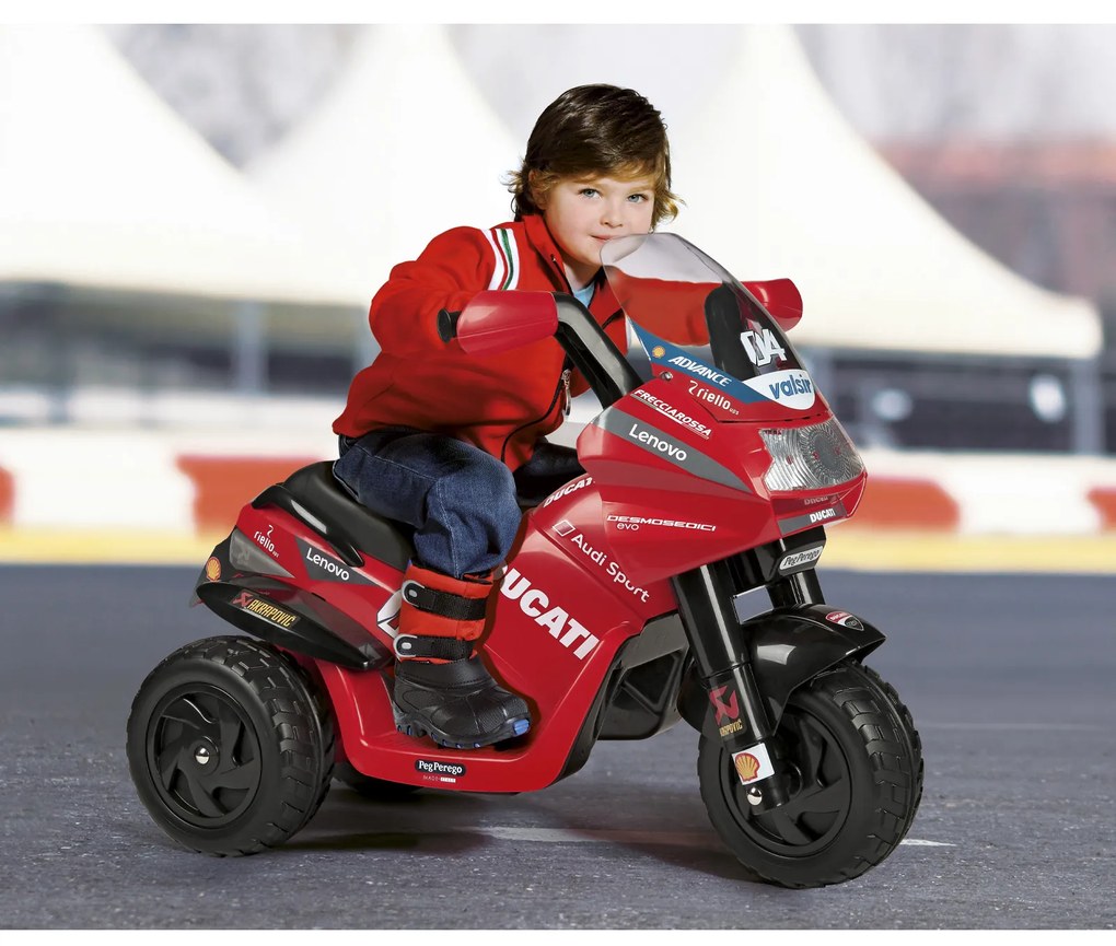 PEG PEREGO MOTORKA DUCATI DESMOSEDICI EVO - ČERVENÁ - 2021 - 6V - 25 W - 4,5Ah