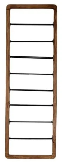 Hnedý nástenný regál na 8 fliaš vína Sorrento – Light &amp; Living