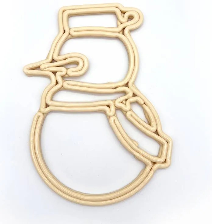 DECOLED Vianočný snehuliak, 30 cm, biely