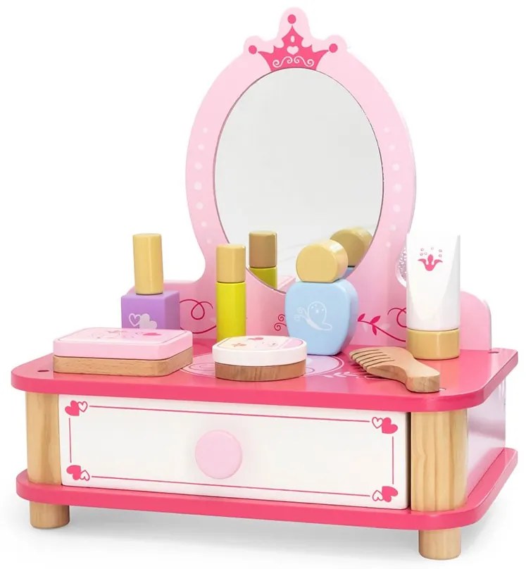 Drevený toaletný stolík pre dievčatká Viga