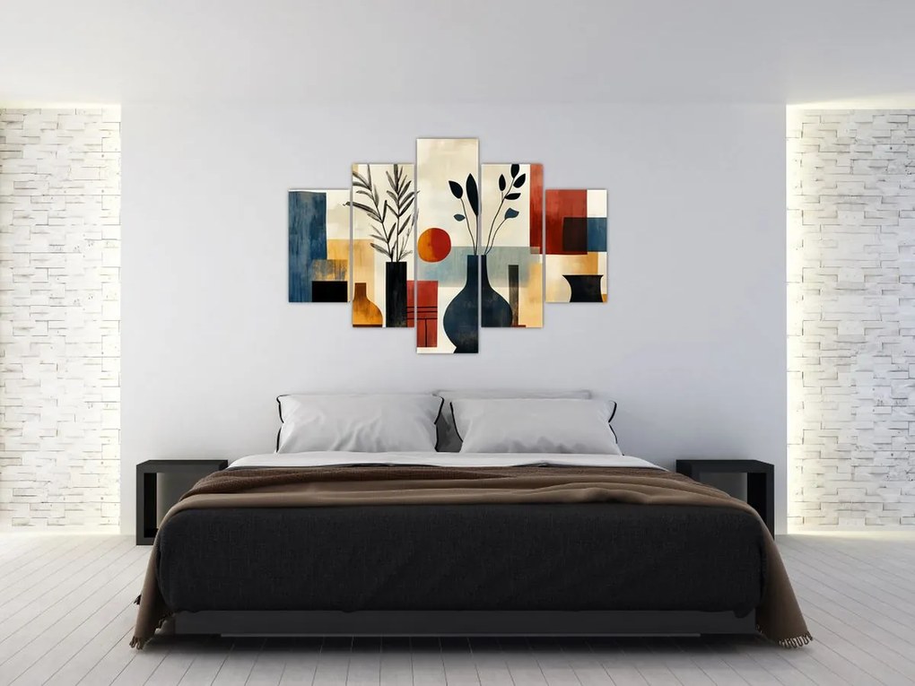 Obraz - Kubistické vázy (150x105 cm)