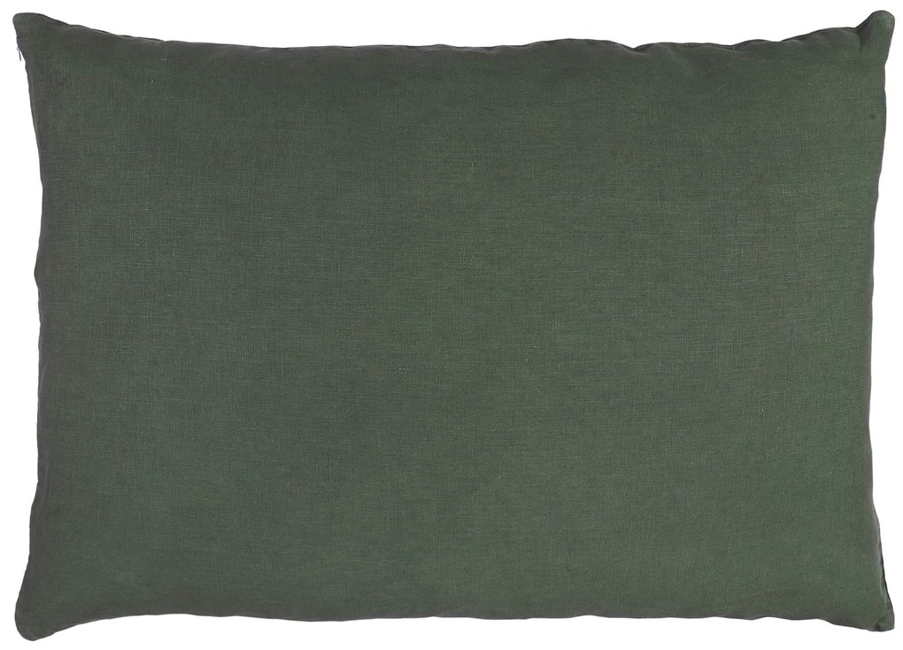 Ib Laursen Ľanový poťah na vankúš Myrtle Green 50 × 70 cm