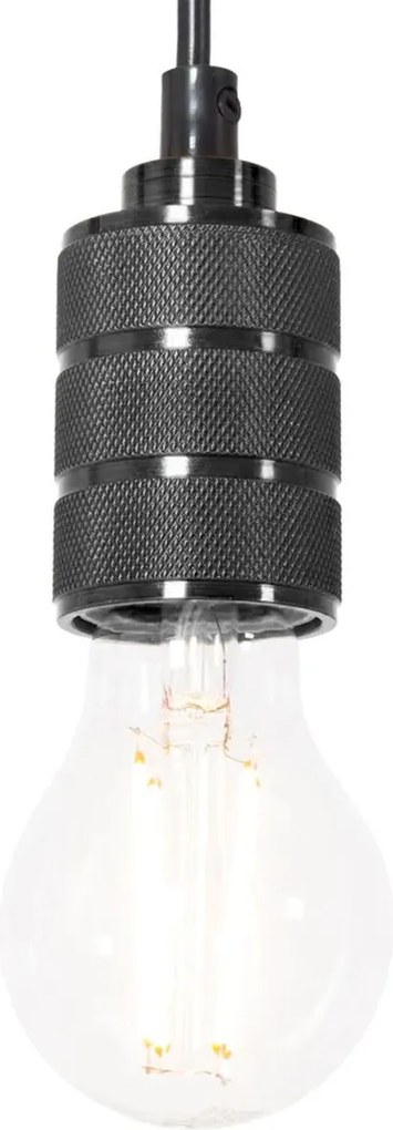 Toolight Toolight, závesná stropná lampa 1xE27 APP342-1CP, čierna, OSW-08409