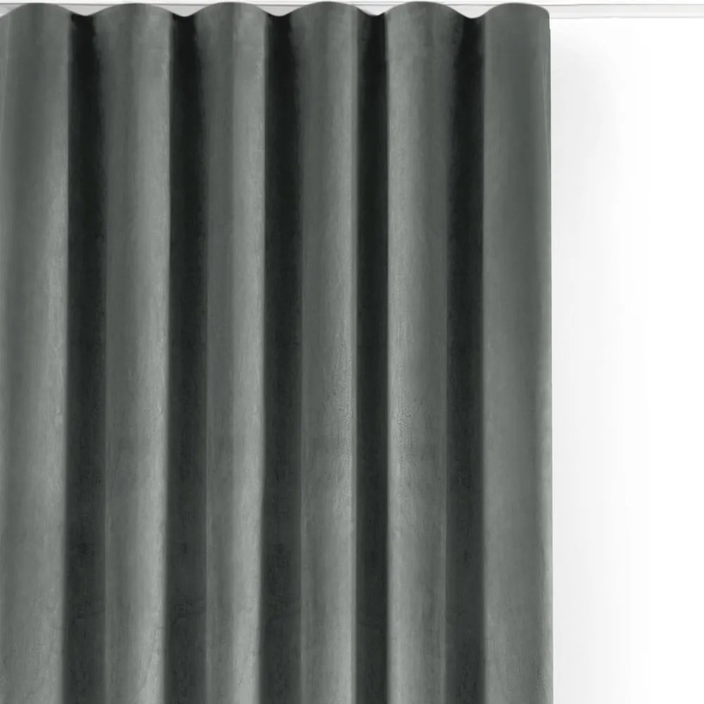 Sivý zamatový dimout záves 200x250 cm Velto – Filumi