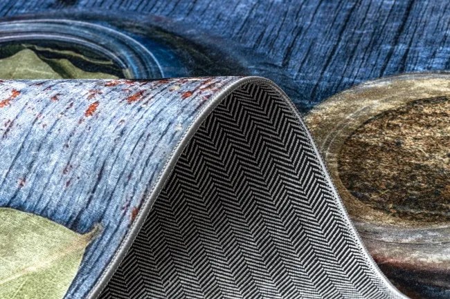 Protišmykový koberec / behúň ANDRE 33550 modrý / zelený