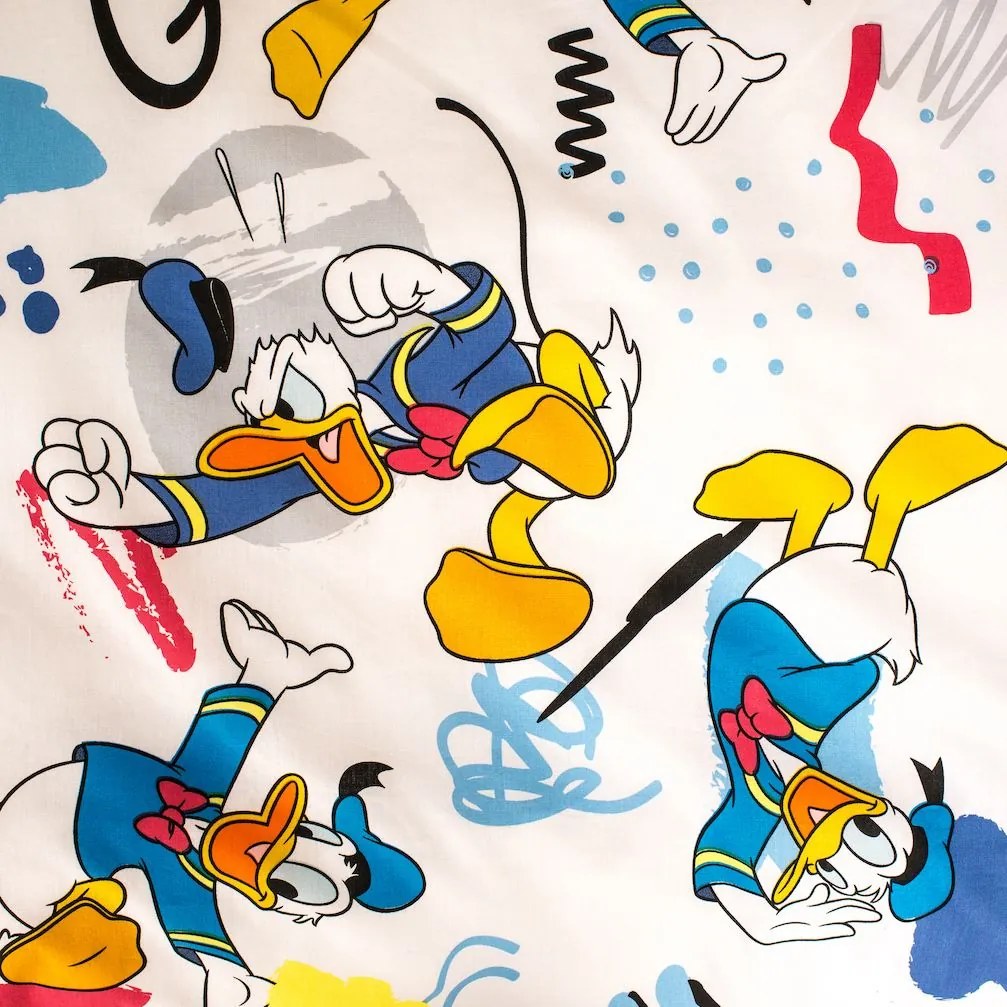 Jerry Fabrics Bavlnené obliečky 140x200 + 70x90 cm - Káčer Donald "03"
