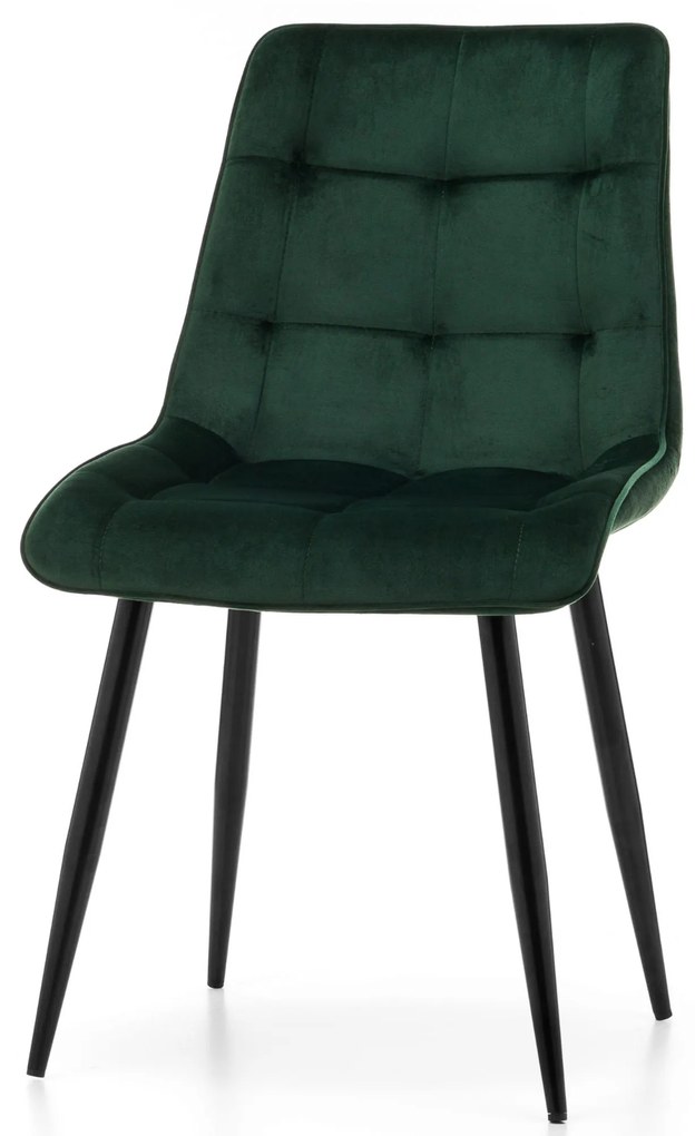 Jedálenská stolička chic velvet zelená | jaks