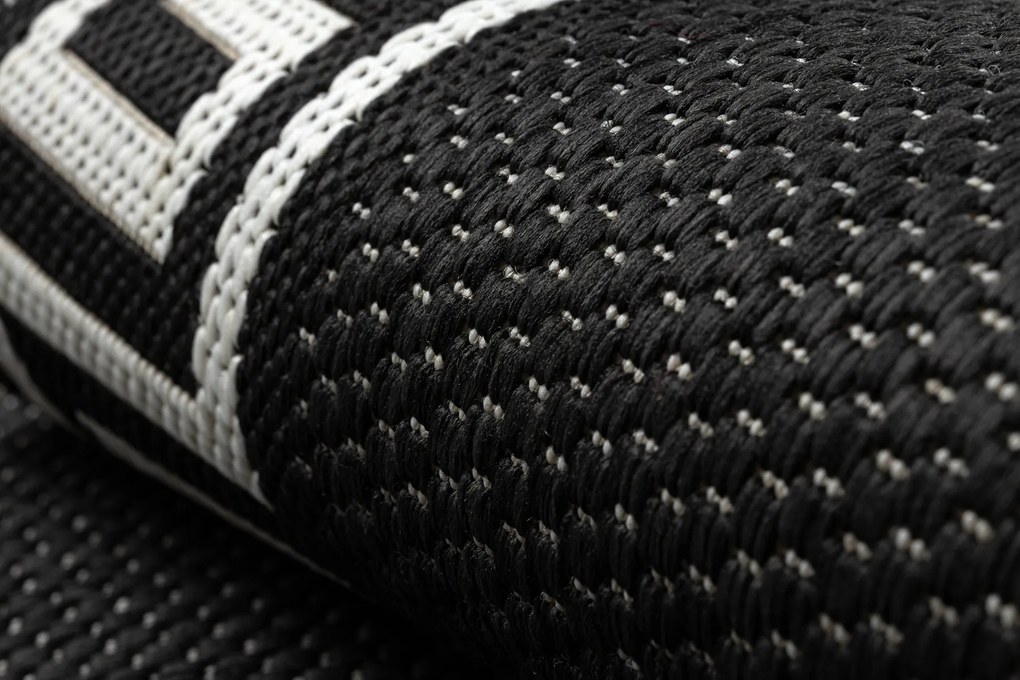 Koberec FLAT SISAL 49373690 Grécky čierno / krémový