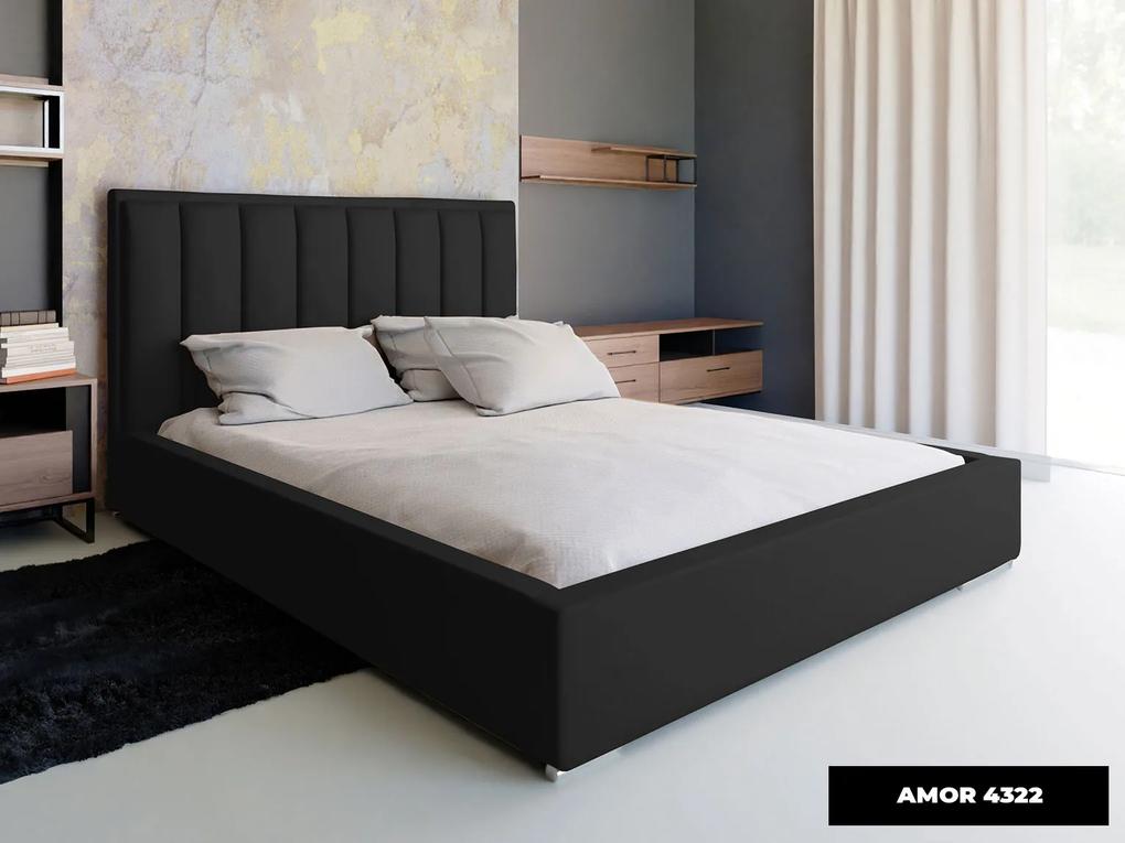 PROXIMA.store - Minimalistická čalúnená posteľ STELLA ROZMER: 180 x 200 cm, TYP ROŠTU: KOVOVÝ ROŠT