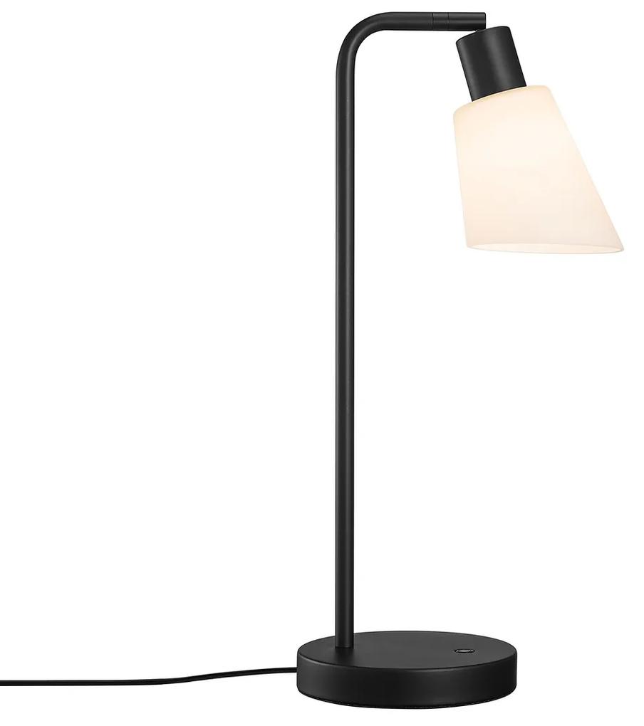 NORDLUX Moderná stolová lampa MOLLI, 1xE14, 40W, čierna