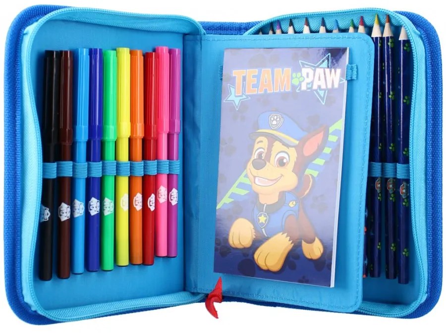 Vybavený školský peračník Tlapková patrola - Paw Patrol - motív Team Paw - 27 dielov