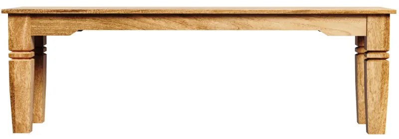 Lavica Guru 140x40 z mangového dreva Mango natural