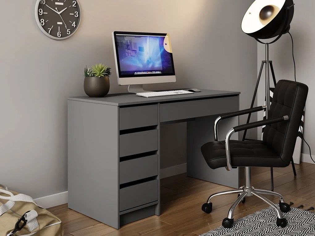 PC stolík Heron, Farby: biela / biely lesk