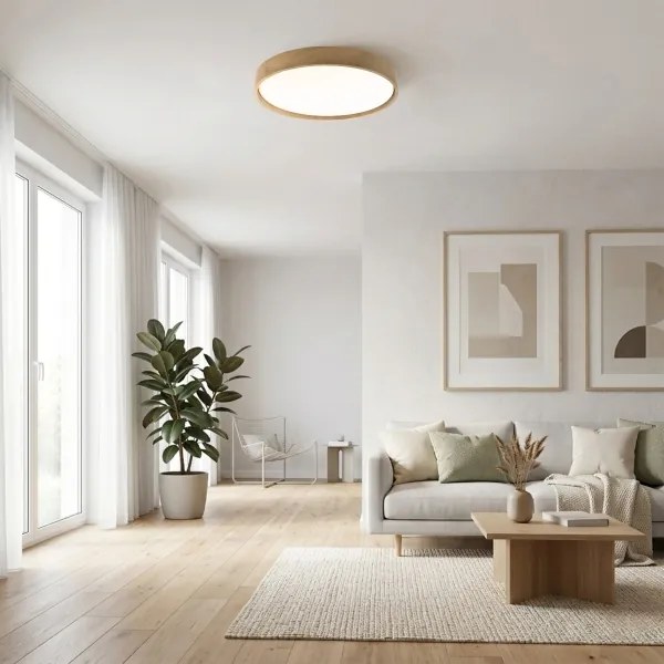 BRILAGI - LED stropné svietidlo MANAROLA PLAIN LED/36W/230V 3000K pr. 48 cm dub