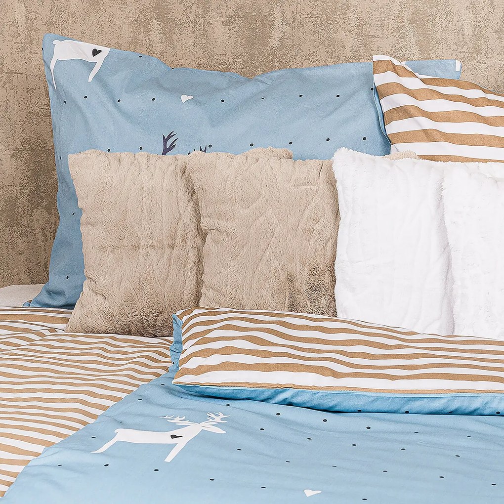 4Home Bavlnené obliečky Deer love, 140 x 220 cm, 70 x 90 cm