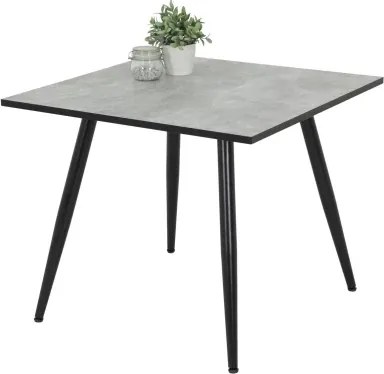 Štvorcový jedálenský stôl Alena 90x90 cm, šedý beton%