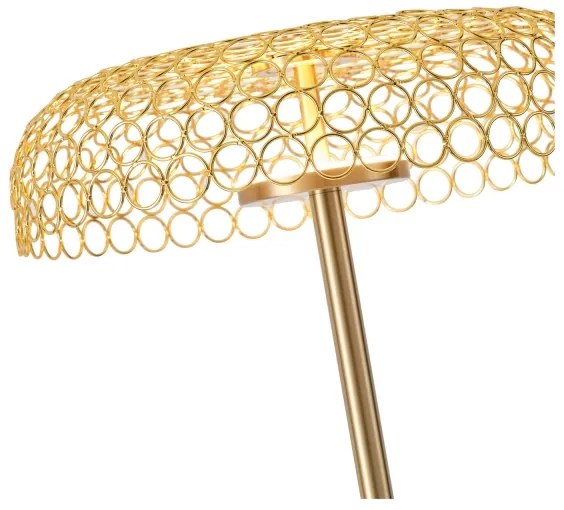 LED Stojacia lampa LED/10W/230V 3000K zlatá