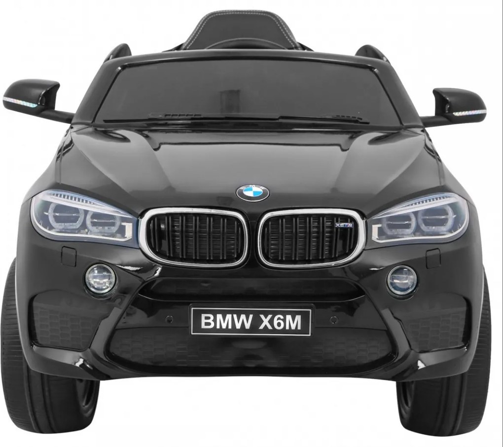 Ramiz Detské elektrické autíčko BMW X6M lakované - čierne SUV + diaľkové ovládanie