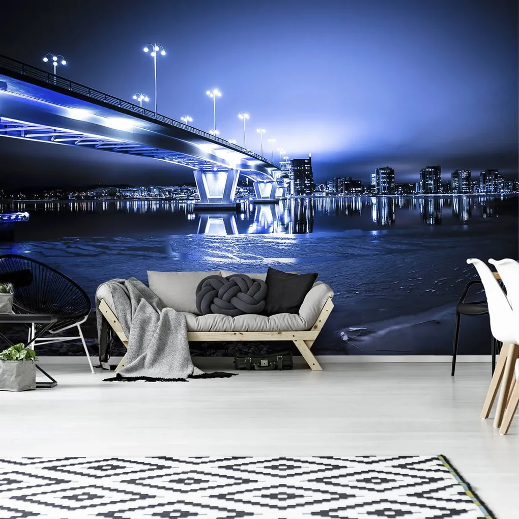 Fototapeta - Mesto v noci (152,5x104 cm)
