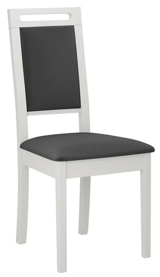 Čalúnená jedálenská stolička Heven XV, Morenie: biela, Poťahové látky: Hygge D20