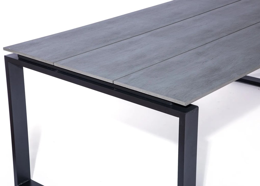 TEXIM STRONG - záhradný dizajnový stôl, hliník + umelé drevo